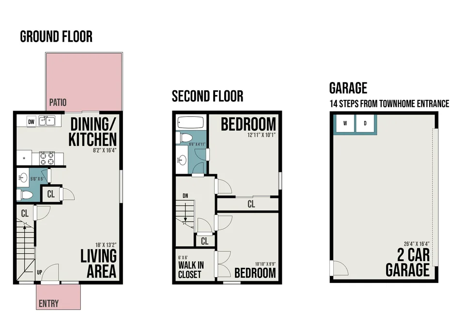 Plano 2B5 — 2 Rec. · 1.5 Baños