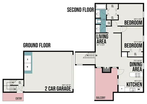 Plano 1B1 — 2 Rec. · 1 Baño