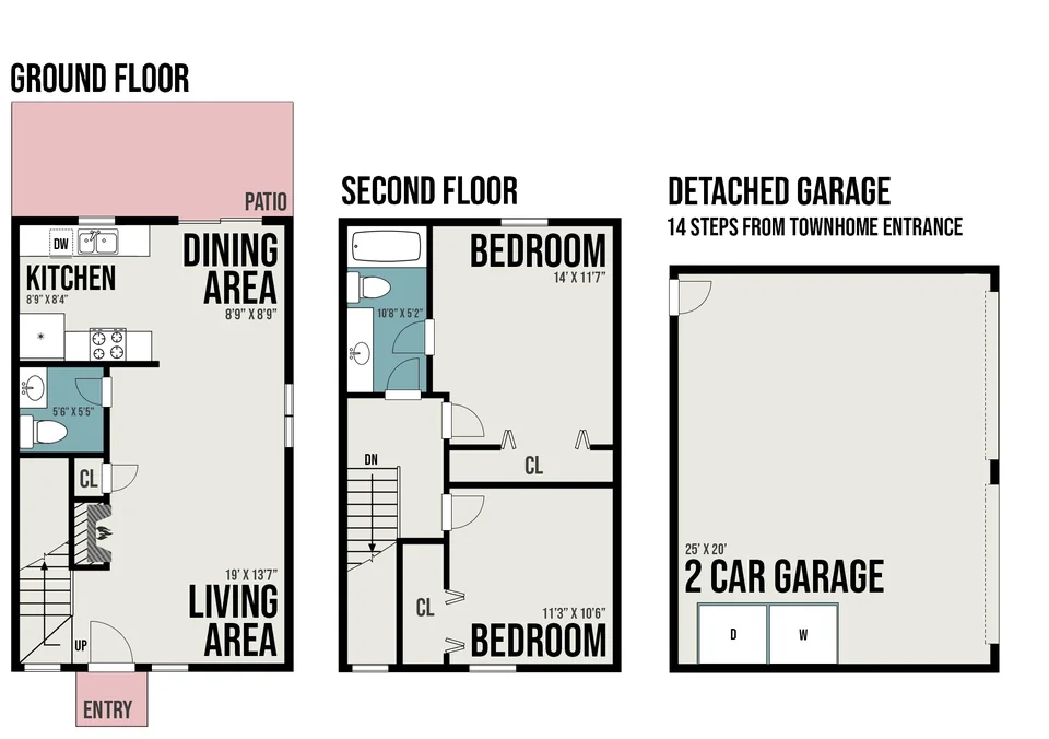 Plano 1B5 — 2 Rec. · 1.5 Baños