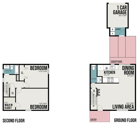Plano 1B4 — 2 Rec. · 1.5 Baños